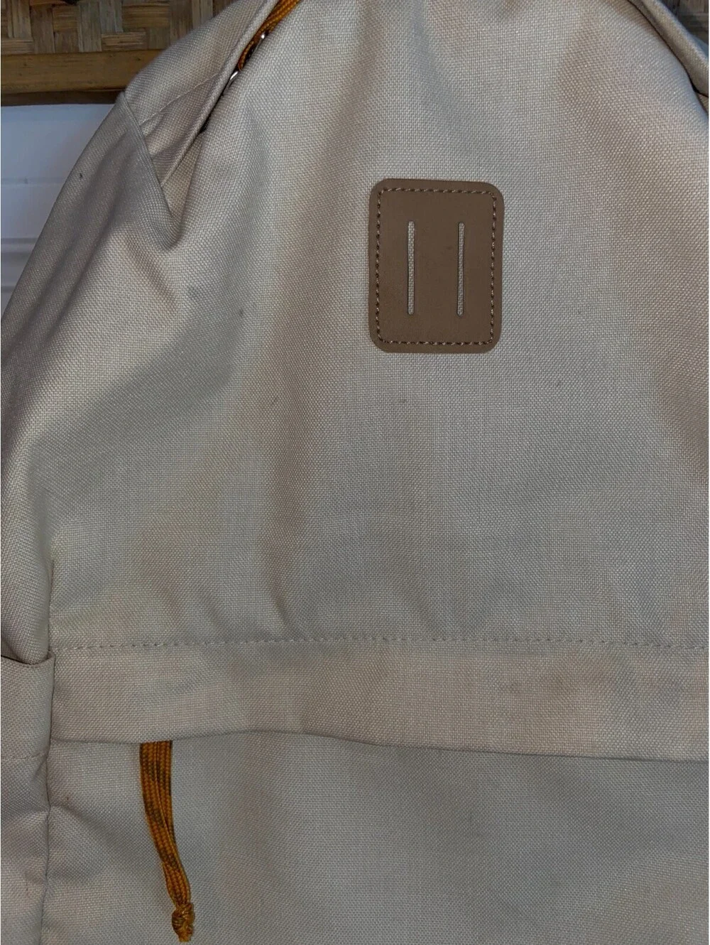 North Face Daypack Backpack Beige/White/ Brown, laptop separator Gorpcore Hiking